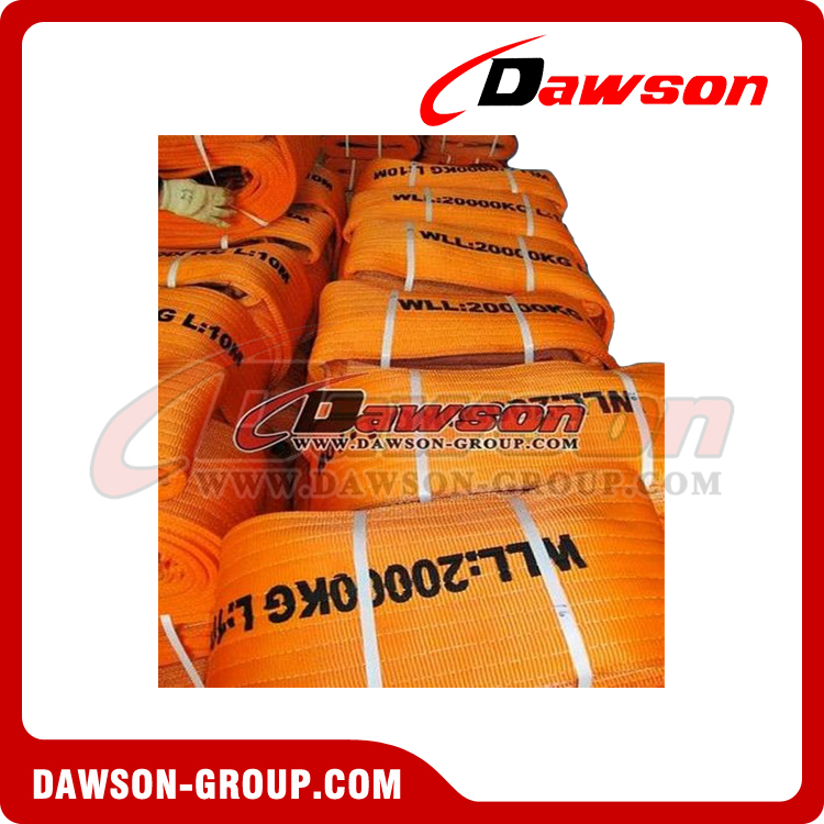 WLL 20 Ton Heavy Duty Polyester Webbing Slings - Lifting Slings - China Supplier